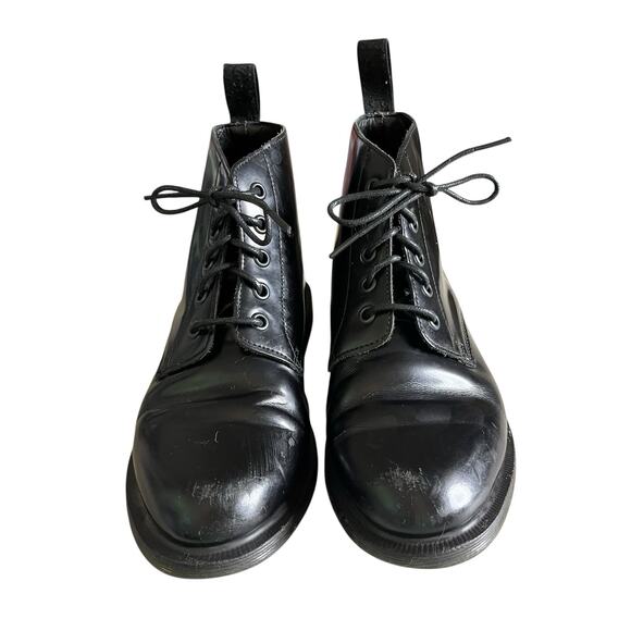 Dr. Martens Lace Up Emmeline Boot Women’s Size US 6 Leather Combat Black - Picture 4 of 16